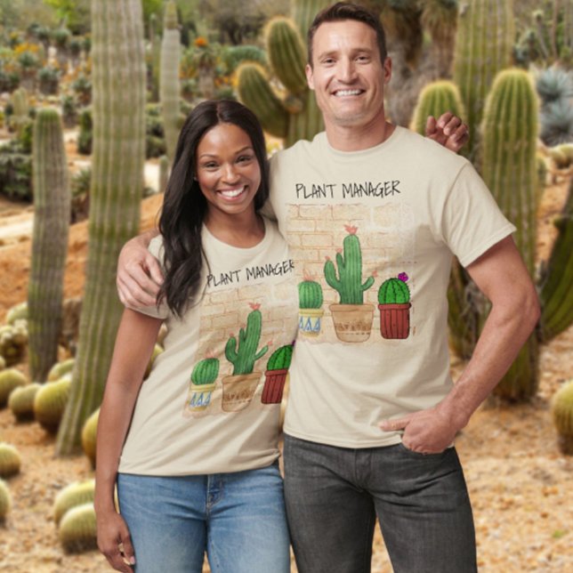 T-shirt Responsable Plante artistique de Cactus humoristiq (Créateur téléchargé)