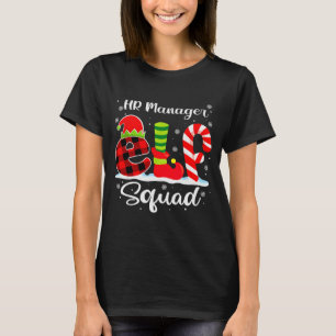 T-shirt Responsable RH Elf Squad Recruteur de Noël Corresp