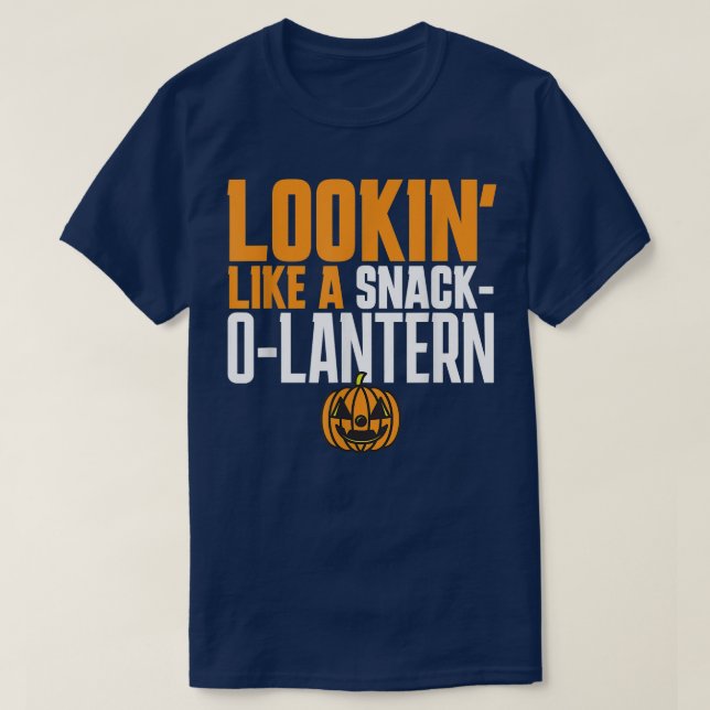 T-shirt RESSEMBLE À UN SNACKOLANTERN JackOLantern Citrouil (Design devant)