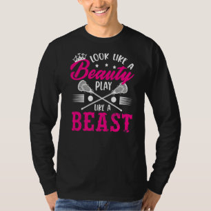 T-shirt Ressembler À Un Jeu De Beauté Comme Une Bête Lacro