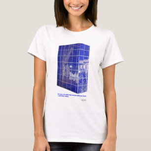 T-shirt Ressort chaud, AR BlueTile Reflection Cadeaux