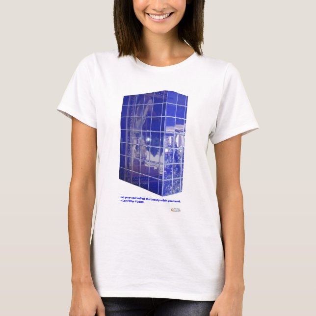 T-shirt Ressort chaud, AR BlueTile Reflection Cadeaux (Devant)