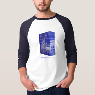 T-shirt Ressort chaud, AR BlueTile Reflection Cadeaux