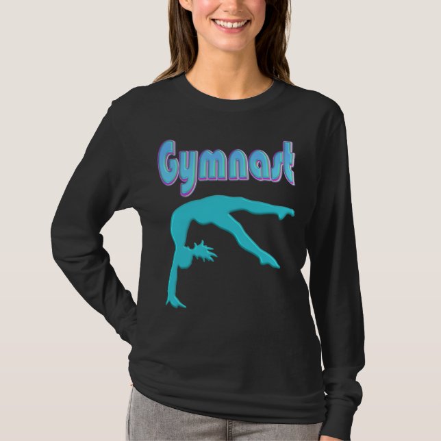 T-shirt Ressort de gymnastique Départ Turquoise (Devant)