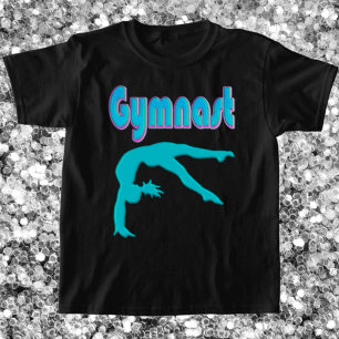 T-shirt Ressort de gymnastique Départ Turquoise