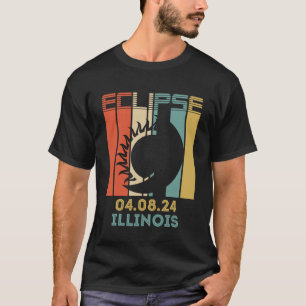 T-shirt Ressort vintage rétro ILLINOIS 04.08.24 Solaire to