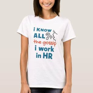 T-shirt Ressources humaines amusantes RH Je connais tous l