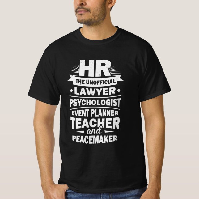 T-shirt Ressources humaines Fières (Devant)