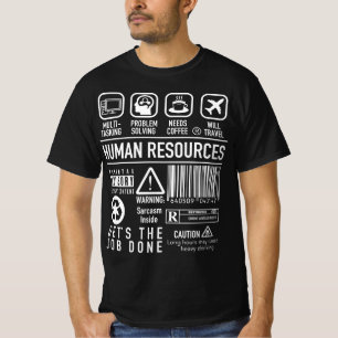 T-shirt Ressources humaines - Symboles de définition du ge