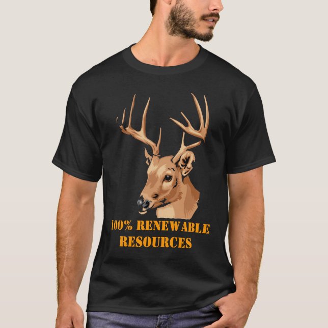 T-shirt Ressources renouvelables de 100% (Devant)