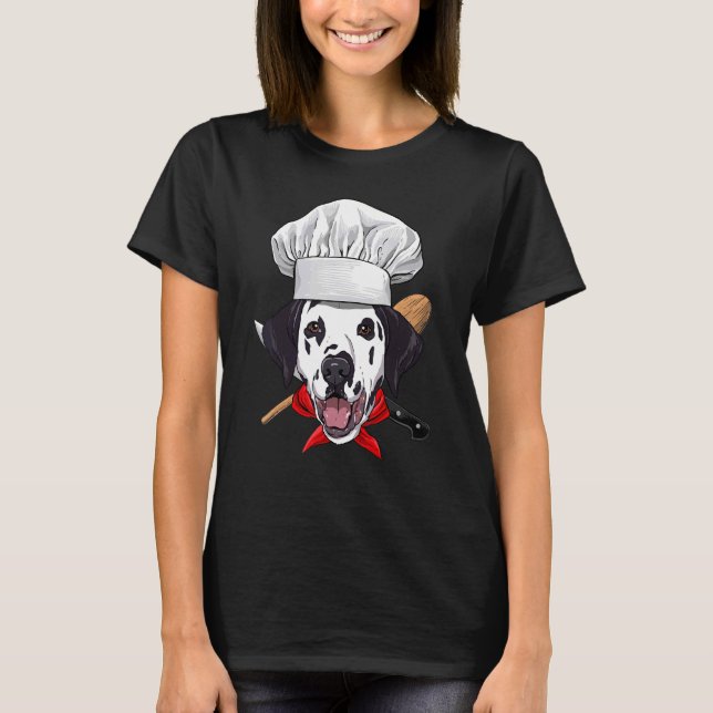 T-shirt Restaurant Chef dalmate Cuisine Cuisine Cuisine Pe (Devant)