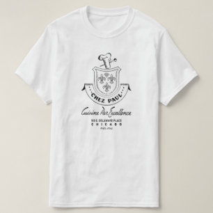 T-shirt Restaurant Chez Paul French, Chicago, 1945-1964
