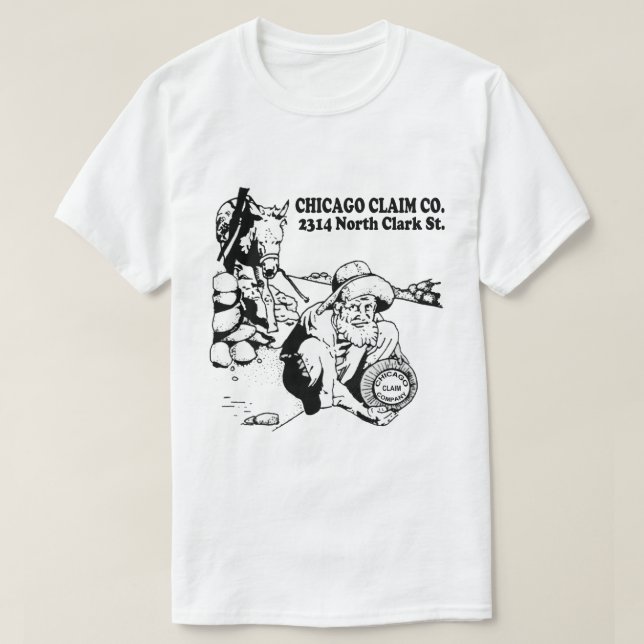 T-shirt Restaurant Chicago Claim Company (Design devant)