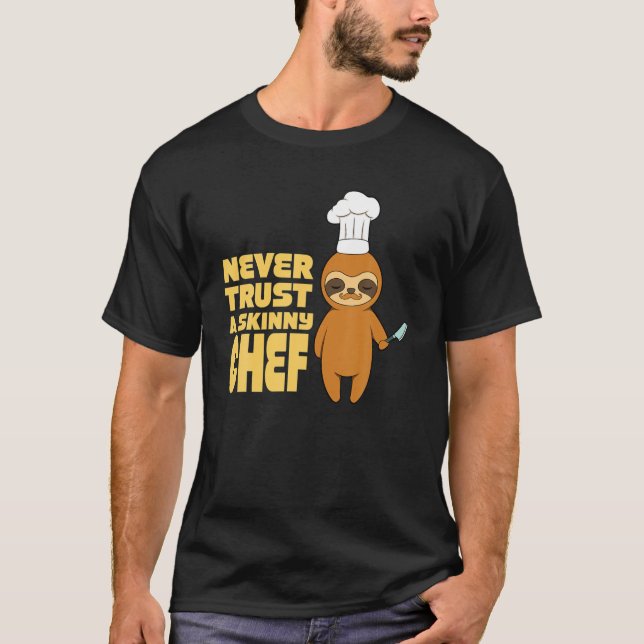 T-shirt Restaurant culinaire ne faites jamais confiance à  (Devant)