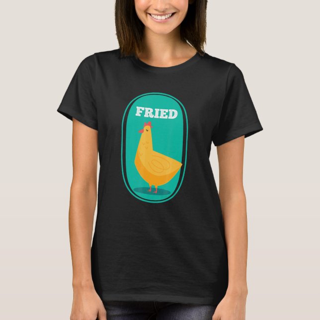 T-shirt Restaurant de collations de poulet Frites Nuggets  (Devant)