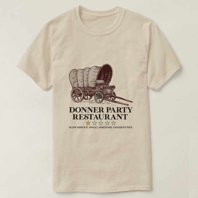T-shirt Restaurant Donner Party (Design devant)