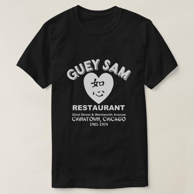 T-shirt Restaurant Guey Sam, Chinatown, Chicago, IL (Design devant)