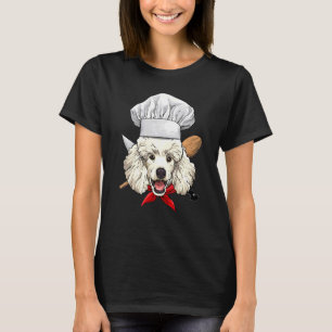 T-shirt Restaurant Poodle Chef Cuisinier Cuisine Chien de 