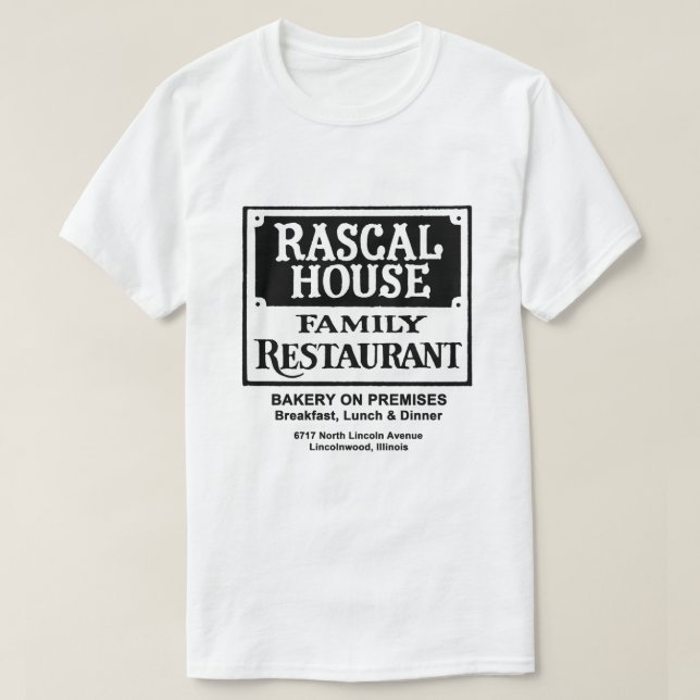 T-shirt Restaurant Rascal House, Lincolnwood, IL (Design devant)