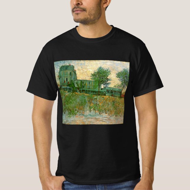 T-shirt Restaurant Sirene, Asnières par Vincent van Gogh (Devant)