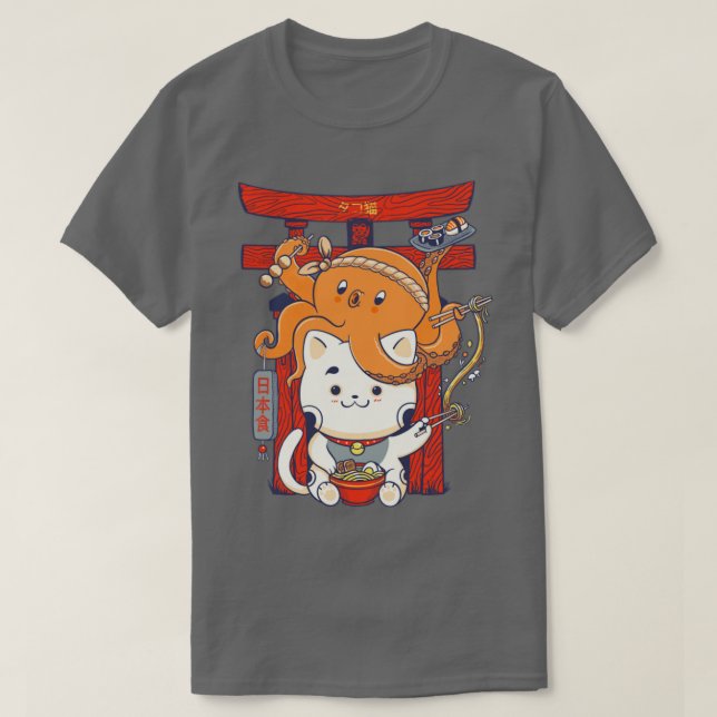 T-shirt Restaurant Tako et Neko (Design devant)