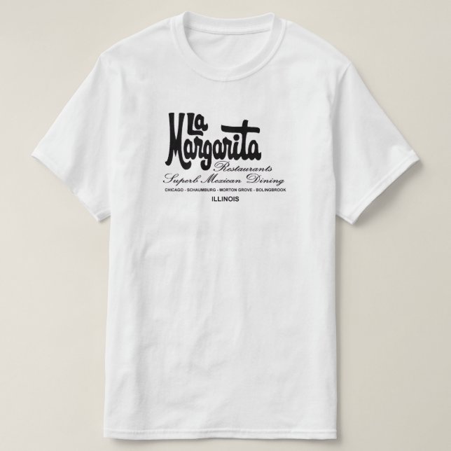 T-shirt Restaurants La Margarita de l'Illinois (Design devant)