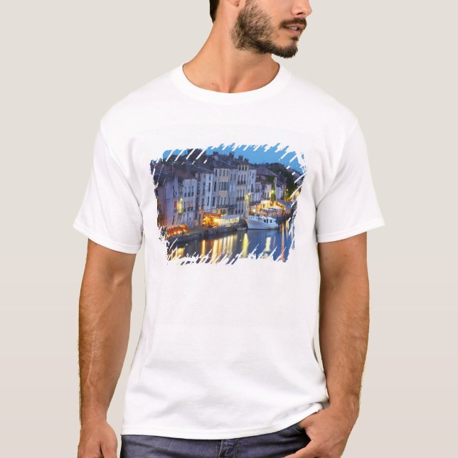T-shirt Restaurants le long de la rivière l'Hérault. L'Hér (Devant)