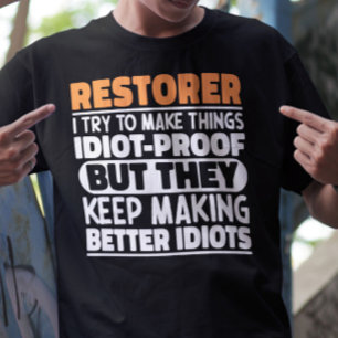 T-shirt Restaurateur J'Essaie De Rendre Les Choses Drôle C