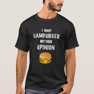 T-shirt Restauration rapide Burger Fromage Drôle Foodie Ma