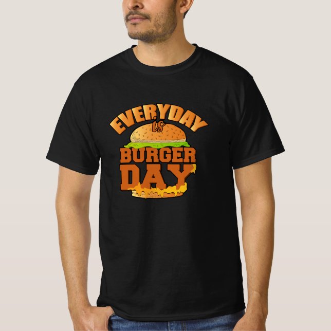 T-shirt Restauration rapide Burger Fromage Drôle Manger Fo (Devant)