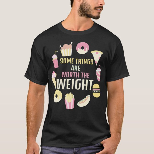 T-shirt Restauration rapide Chiens chauds Donuts Capteur d (Devant)