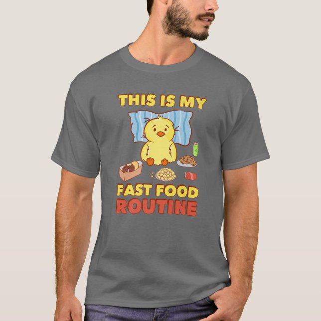 T-shirt Restauration Rapide - Cute Kawaii Anime - Funny Ch (Devant)