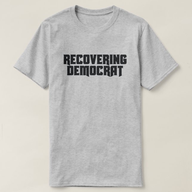 T-SHIRT RESTAURER LA DÉMOCRATE (Design devant)