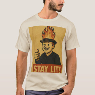 T-shirt Reste allumé