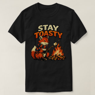 T-shirt « Reste au chaud » design Renard Malin