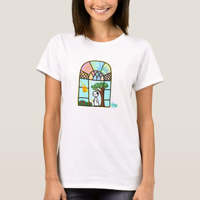 T-shirt Reste dans la Lumière (Devant)