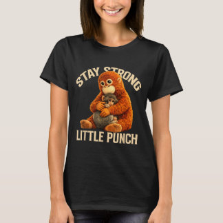 T-shirt Reste fort petit coup mignon design de singe