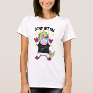 T-shirt Reste licorne métallique
