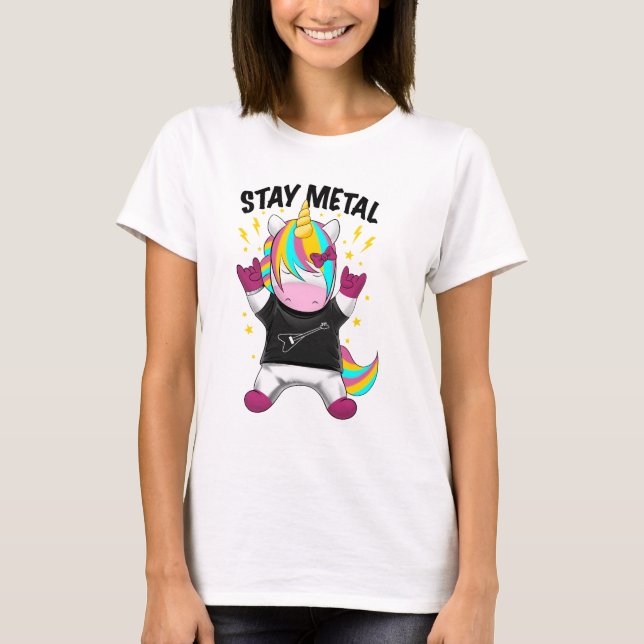 T-shirt Reste licorne métallique (Devant)