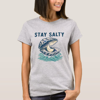 T-shirt Reste Minimaliste Salé Côté Mer