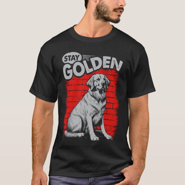 T-shirt Reste Retriever d'Or Chien (Devant)