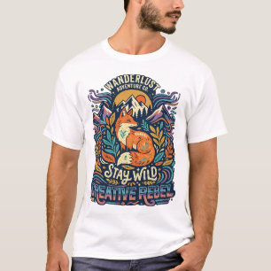 T-shirt Reste Sauvage – Esprit Libre pour Âmes Aventureuse