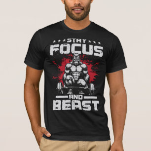 T-SHIRT RESTER CONCENTRÉ ET BÊTE