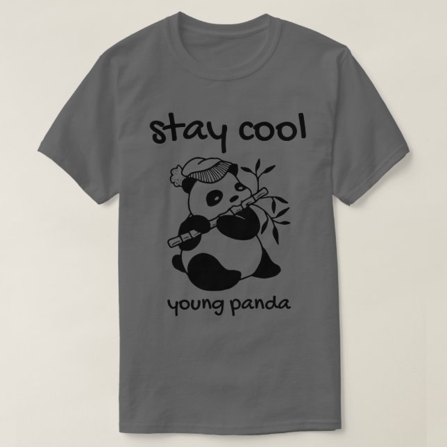 T-shirt rester cool jeune panda (Design devant)