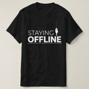T-shirt RESTER DÉCONNECTÉ Icône de poisson graphique pour 