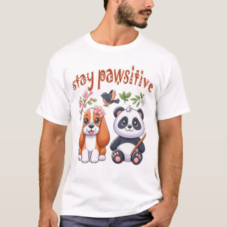 T-shirt rester pawsitif