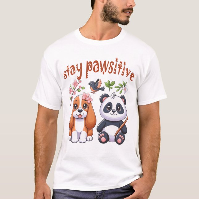 T-shirt rester pawsitif (Devant)