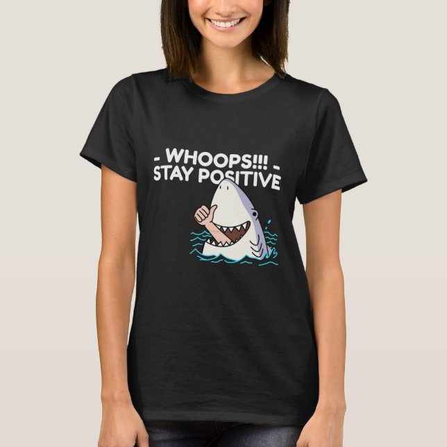 T-shirt Rester un autocollant positif3 (Devant)