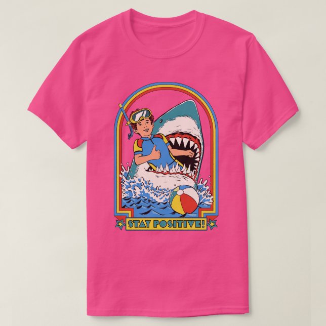 T-shirt Rester une broche positive (Design devant)