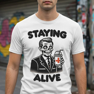 T-shirt Rester vivant